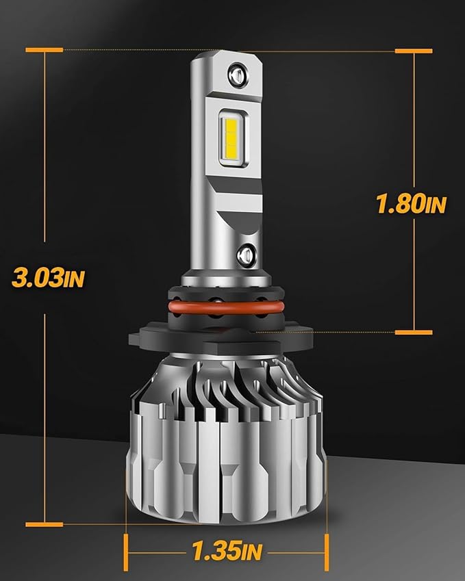 SEALIGHT 9005 9006 Fog Light Bulbs, 92,000LM Super Bright HB3 HB4 Bulbs Combo, 60000h Lifespan Life, Plug and Play, Pack of 4
