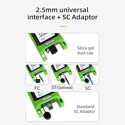 Fiber Optical Power Meter OPM KPM-35 with 850/980/1300/1310/1490/1550/1625nm Wavelengths -70~+10dBm, SM 1310/1550nm Fiber Light Source KLS-35 with SC, FC Connector+LED Light