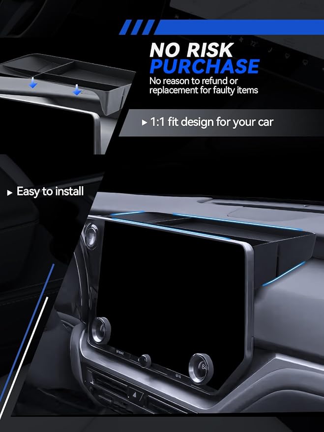 for TX Dashboard Console Organizer 2024-2026 Lexus TX350/TX350h/TX450h+/TX500h Accessories Behind Screen Organizer Storage Box Console Dash Tray (Only for 14" Screen)