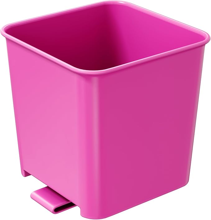 Pink Car Trash Can plus Trash bag bundle – Waterproof, w/Floor Mat Clip, Leakproof Build, Portable – Includes 1 Roll Inside + 3 Extra Roll (80pcs Total) – Black, Large – For Cars, SUV, & T