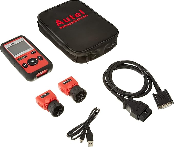 Autel AutoLink AL529HD OBD2 Scanner with Screen Wiper 2025 Heavy Duty Code Reader Retrieve Code VIN O2 Sensor Test OBDII Monitor Test Review Read Erase Data View Live Data Freeze Frame Data