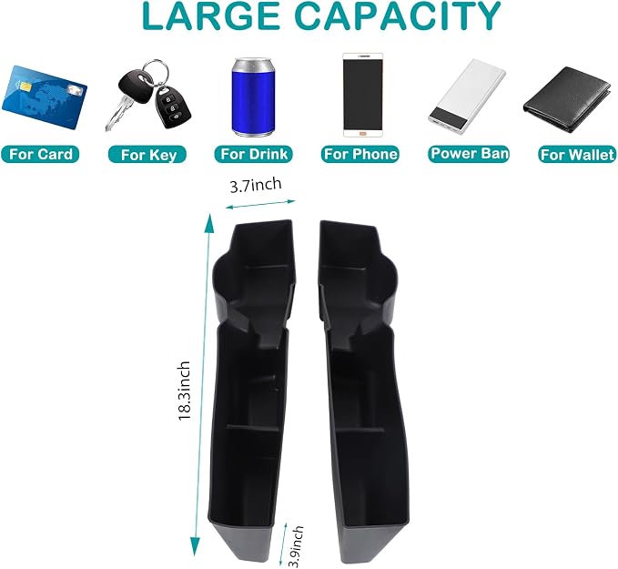 Ront/Rear Row Door Side Storage Box Compatible with BMW X1 iX1 / 2024 BMW X2 iX2 2022-2024 Armrest Phone Container Door Organizer ABS Tray Insert Glove Pallet Accessories (Front door+back door)