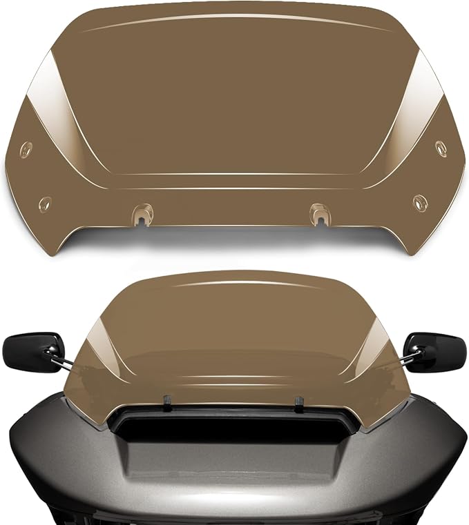 10" Wave Windshield Windscreen Wind Splitter fits for Harley Davidson CVO Road Glide FLTRXSE 2023-up,CVO Road Glide ST FLTRXSTSE 2024-up,Road Glide FLTRX 2024-up,2026-up FLTRT&FLTRXL