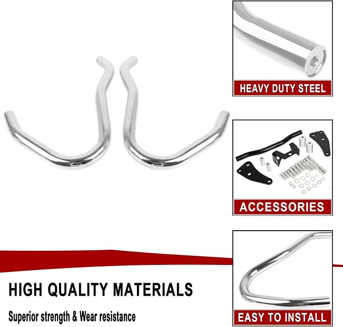 Highway Crash Bar Engine Guard Compatible with BMW R18 R18B Classic R 18 2020 2021 2022(Chrome)