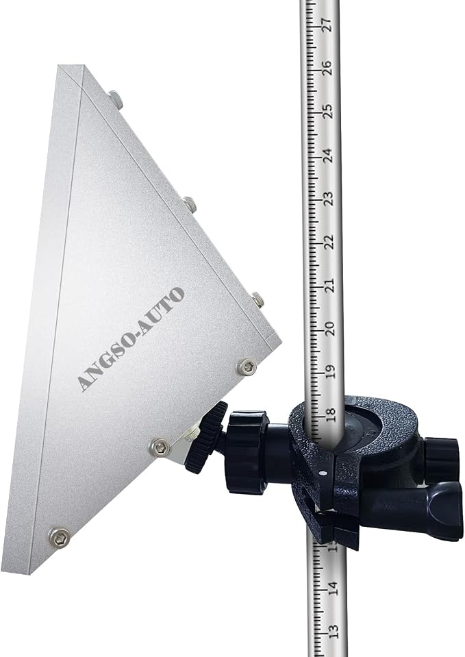 ADAS Calibration Tool Kit Compatible with Honda Toyota Kia Ford ADAS Radar Aiming Calibration Tool,Post with 0-30 Centimeter Scale,Corner Reflector Target with Billet Aluminum Stand