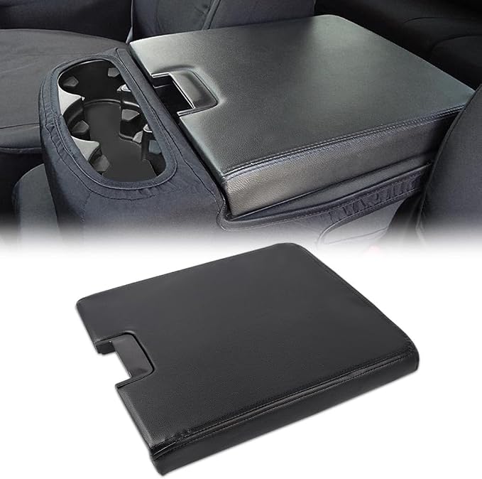 ANDPLAY Center Console Lid with Latch Compatible with 2007-2013 Chevy Suburban 1500 & Suburban 2500 Fit 2007-2013 Yukon,Yukon XL 1500,Yukon XL 2500 Black