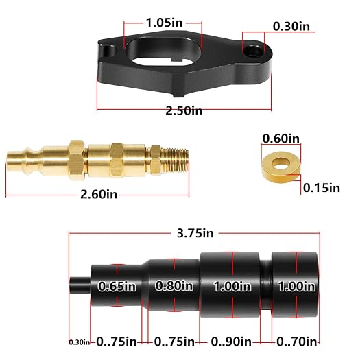 9007A 9007 Compression Test Adapter,Used W/J-6692-B Compression Test Gauge, Compatible with Cummins ISB 5.9L 24V and 6.7L Liter Diesel