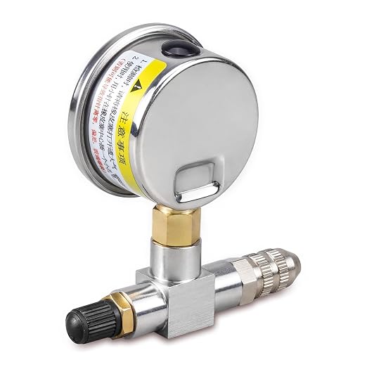 NICECNC Universal 350psi Nitrogen Gauge Needle Pressure Checker Tool Compatible with Yamaha YZX, Compatible with Ohlins, Compatible with Ford Raptor Truck Shocks, See Fitment