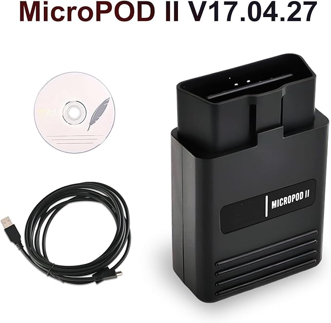 Micropod 2 V17.04.27 MicroPod II Programming Scanner for Chrysle-for D0dge/for Je-p, OBD-2 Car Diagnostic Tool DBRIII Multi-Languages Available