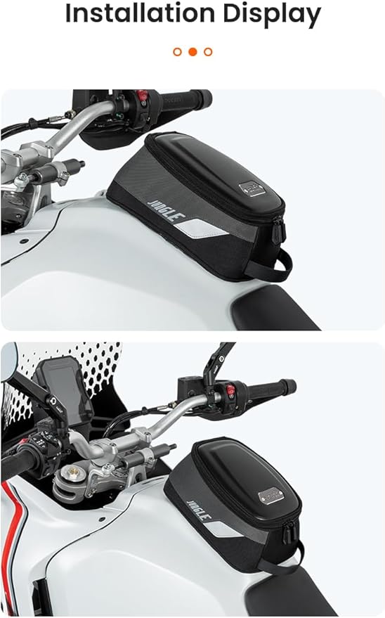 Loboo Tank Bag Ring Quick Disassembly And Non-Contact With The Paint Surface Of The Fuel Tank Will Not Damage The Paint Surface, Compatible With Kawasaki Versys 650 1000 Z1000 Z 900 RS