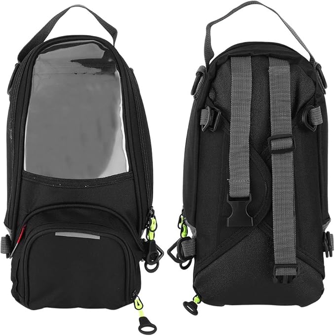 Tbest Tank Bag Motorcycle Magnetic,Bag Bags Fuel Navigation Saddlebag Large Transparent Window Motorcycle Backpack