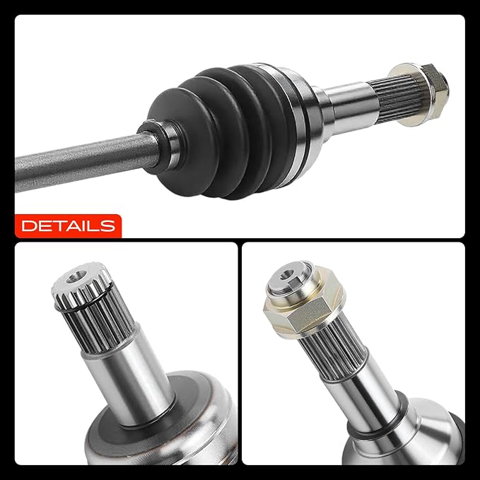 A-Premium Pair (2) Front CV Axle Shaft Assembly Compatible with Yamaha Rhino 450 2006-2009, Rhino 660 2004-2007, Driver and Passenger Side, Replace# 5UG-F510F-20-00, 5UG-F518G-20-00