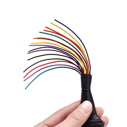 bbfly-B6 OBD II OBD2 16 Pin Splitter Extension 1x Male and 2X Female Extension Cable Adapter (1FT/30CM) (5 Pack)