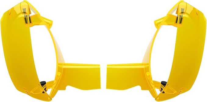 Side Wings Wind Air Deflector Fairing Fit for Harley 2024-2026 CVO Road Glide ST FLTRXSTSE 2024-2026 Road Glide FLTRX 2023-2025 CVO Road Glide FLTRXSE (Yellow)