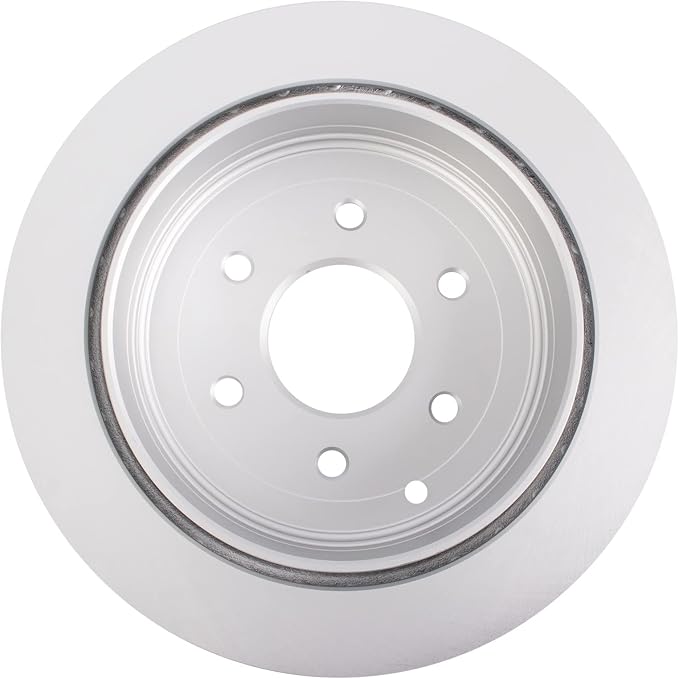 TRQ Rear Brake Rotor Set G-Coated Vented Compatible with 2011-2013 Infiniti QX56 2014-2024 QX80 2017-2024 Nissan Armada