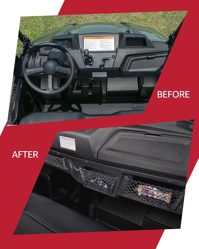 A & UTV PRO Under Dash Storage Pocket Box, Compatible with 2014-2024 Honda Pioneer 700 Accessories,Replace OEM #08L73-HL3-A41