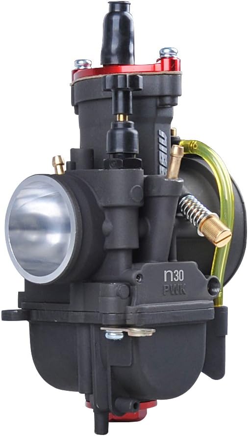 NIBBI Racing Performance Carburetor 30mm Motorcycle Carburetor 200 250 Power Jet PWK Carb 30mm With Carburetor Jets Fit GY6 Engine Dirt Bike Mini Bike SSR TTR Apollo TaoTao ATV Cafe Bike