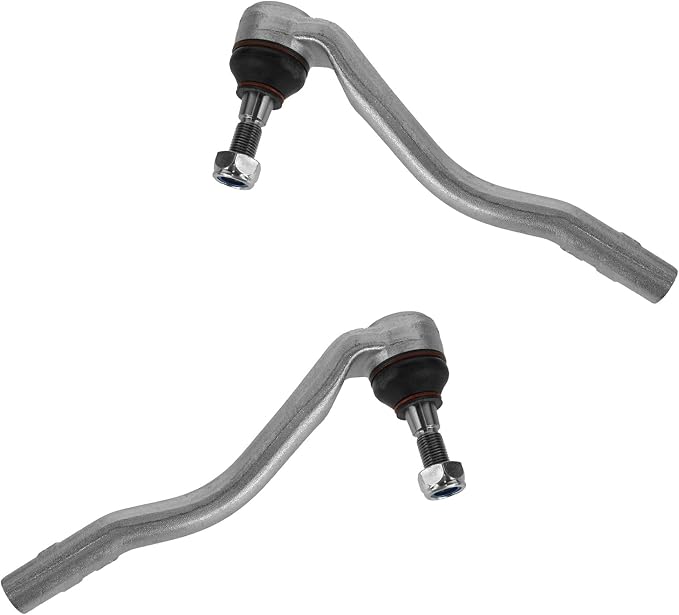 TRQ Front Outer Tie Rod Set 2 Piece Compatible with 2007-2009 Mercedes-Benz GL320 10-12 GL350 07-12 GL450 08-12 GL550 07-09 ML320 06-11 ML350 10-11 ML450 06-07 ML500 08-11 ML550