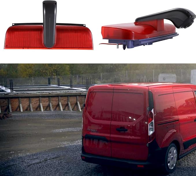 18mm Car Third Roof Top Mount Brake Lamp Light Rear View Reverse Parking Camera,replacement for Van Ford Transit Connect II/XL Cargo Titanium Passenger Wagon 2014-2022 (with 4.3 inch rear view mirror)