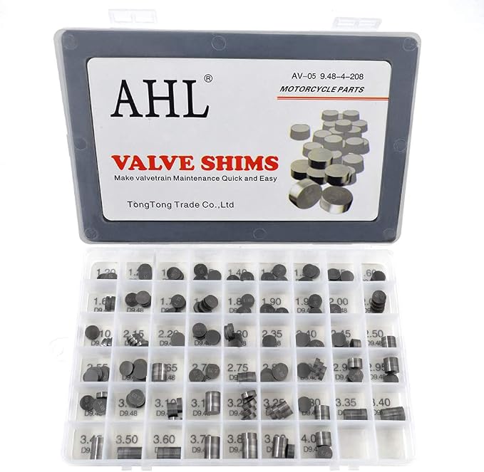 AHL 9.48mm O.D. Adjustable Valve Shim Kit for Suzuki DR-Z400E DRZ400 E 2000-2007 (208pcs)