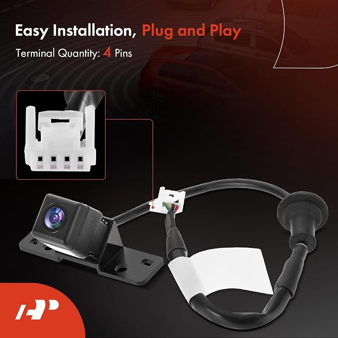 A-Premium Rear View Backup Camera Compatible with Nissan | Parking Camera for 2011 2012 Leaf - Replace# 284423NA0A
