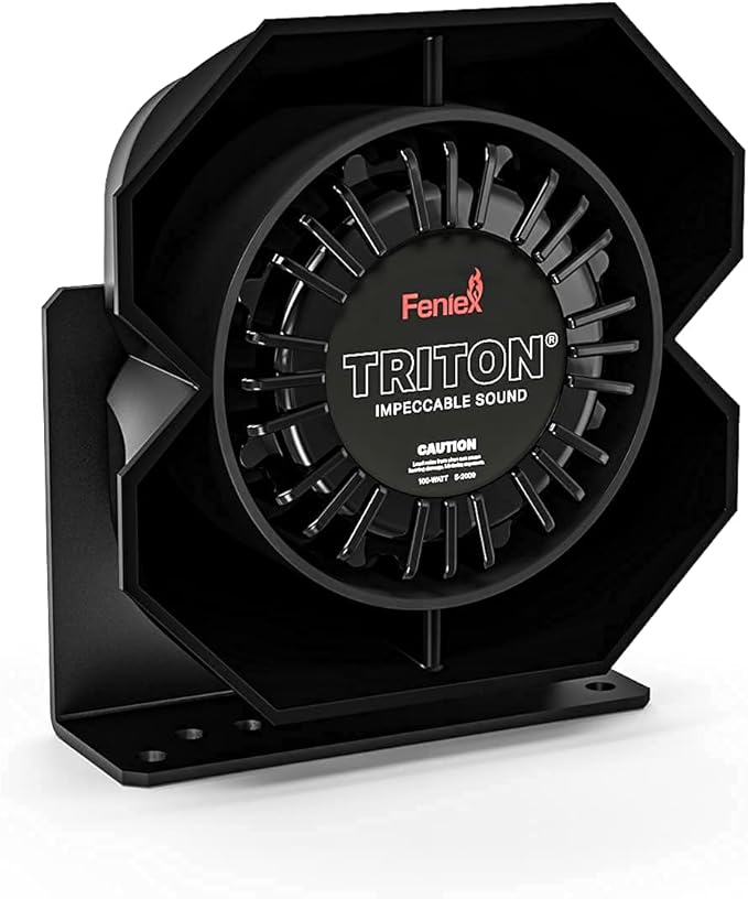 Feniex Triton 100 Watt Speaker | Universally Compatible with Any Siren, Ultra Rugged | Emergency Vehicle Speaker