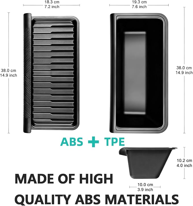 Upgraded Under seat Storage Tray with Lid for Tesla Model Y Juniper 2026, Hidden Under-Seat Organizer Box, Anti-Slip & Dustproof Design, Large-Capacity Interior Storage Accessories