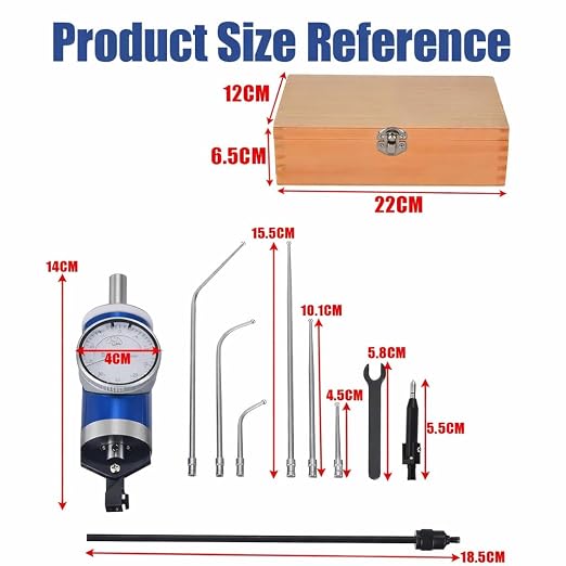 Coaxial Indicator, Dial Indicator Coaxial Centering Indicator, 0.01mm Milling Machine Alignment Dial Test, Lever Gauge Position Measurement Tool 0-3mm Positionering Measurement Tool