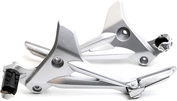 Minho 6061 High Strength Aluminum Alloy Motorcycle Footpegs Assembly Right&Left Side Fit for 2013-2016 Honda Grom MSX 125 SF