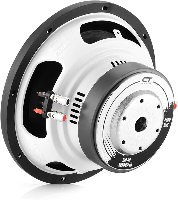 CT Sounds Bio 10” 800-Watt Dual 4-Ohm Car Subwoofer