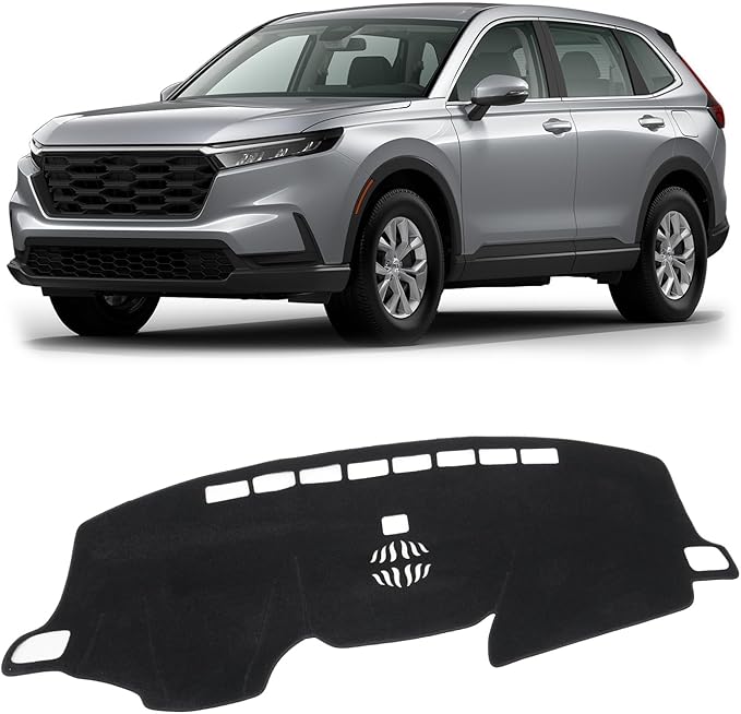 KUST Black Dash Cover for Honda CR-V CRV 2017-2022 Left Hand Driving Non-Slip Dashboard Cover Interior for CR-V CRV Accessories Custom Fit Dash Mat Sunshade Windshield Glare