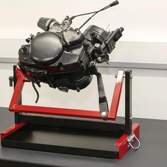 Motorcycle Engine Stand for All Vertical-Type Single Cylinder 2 or 4-Stroke Small Engine Rotating MX Dirtbike Engine Stand, Motorcycle Engine Mount, Atv Repair Stand