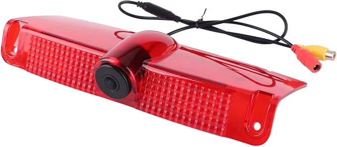 Rear View Camera, Backup Camera for Van 2003-2017 3rd Brake Light Mount, 170° Wide Angle Reverse Camera with No Drill Installation, PC Housing
