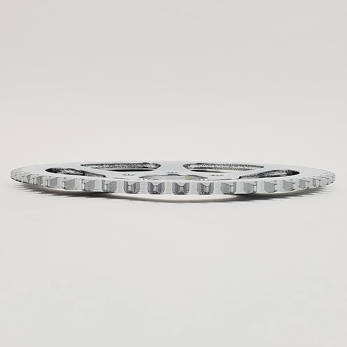 51 Tooth Belt-to-Chain Drive Conversion 5-Spoke Rear Chrome Sprocket with 9.8MM Offset for 2000+ Harley Sportster & Big Twin Softail, Dyna & Touring Models – Recommended for a 530 Chain – 2-1/4” ID