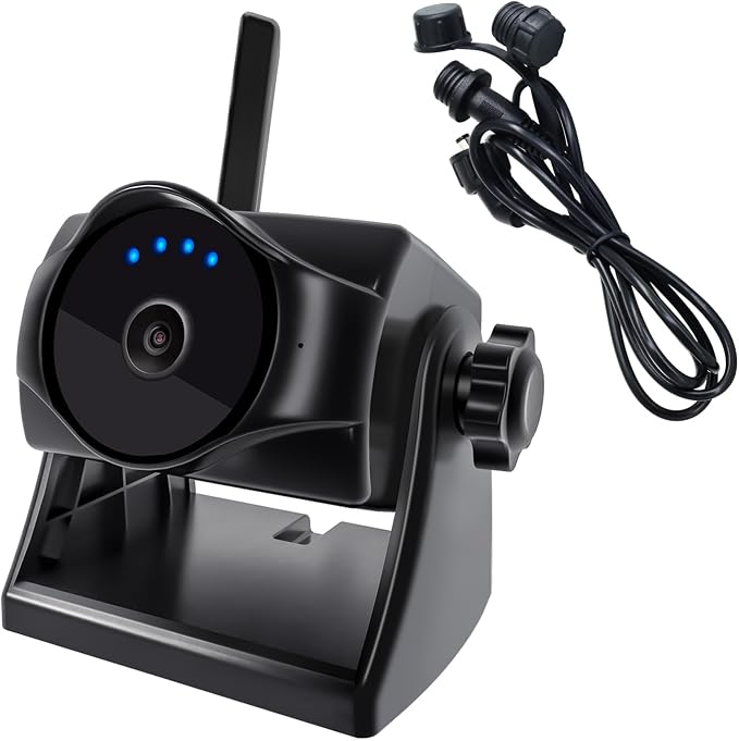 1080P Magnetic Wireless Backup Camera with Long-Lasting Battery,Night Vision,IP69K, Easy Installation for RVs, Trucks, Trailers and DC Extension Cable for STONVUE Backup Camera、Solar Panel