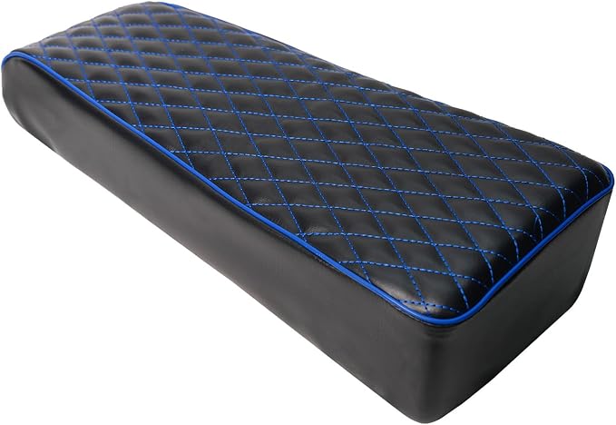 JMCHstore Upgraded 19'' Seat for Coleman ct200u, Baja DB30 (Blitz, Dirt Bug, Racer) ct200 200cc 196cc Motor 6.5HP Mini bike Trail Powersports Parts (Blue Diamond Stitch)