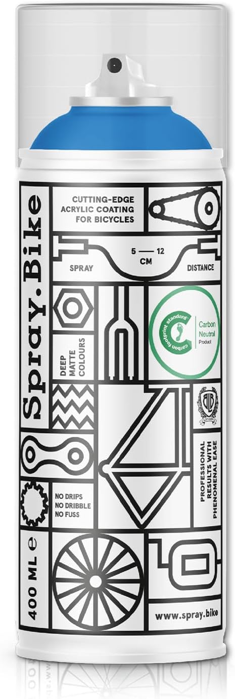 Spray.Bike Spray Paint | Designed Mainly for Bicycles | Multi-Use Acrylic Spray Paint for Metal, Plastic | High Coverage Bike Paint, 400ml, Bomber