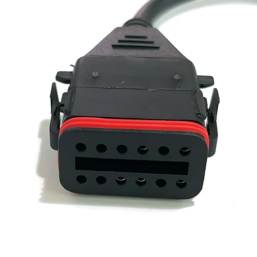 OBD2 Diagnostic Cable for Komatsu 12 Pin for Cummins Inline6 Adapter Cable, OBD II Cable Diagnostic Connect Cable Wire Line