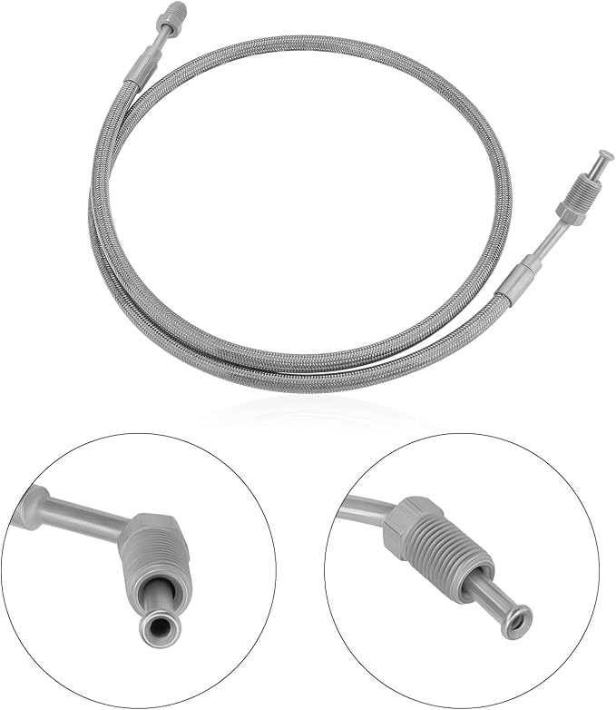 JAVIK Front Brake Calipers & Hose Lines Fit for Polaris Ranger 500 4x4 Ranger 425 2x4 2001-2004 Ranger 500 6x6 Ranger T-M 650,OEM#1910484 1910485 1910640 1910641