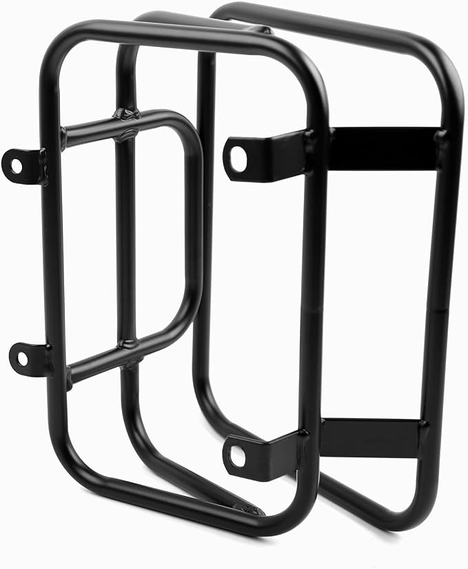 Mokuo Motorcycle Front Luggage Rack with Cargo Box in Heavy Iron Material Comaptible with Yamaha Zuma 125 2023,Black Color