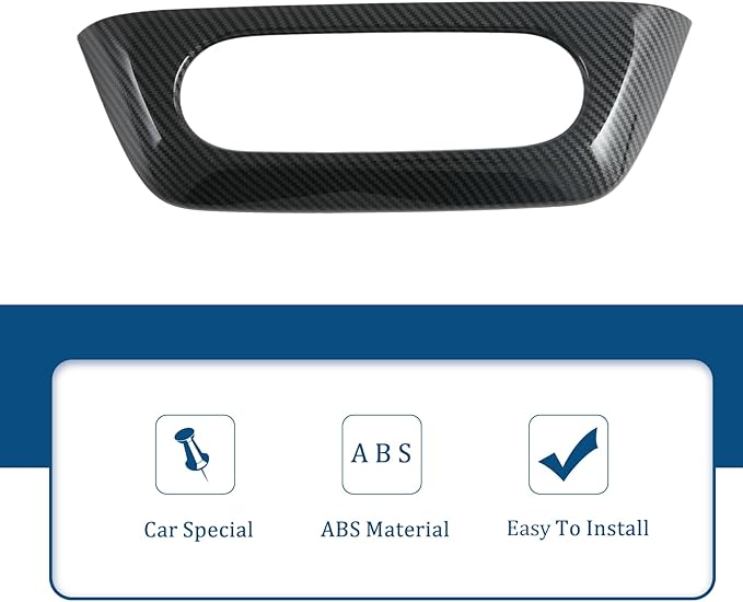 1 Pcs Center Air Conditioning A/C Switch Button Panel Frame Cover Trim for Chevrolet Trailblazer 2024-2026 Central Control Decoration Accessories (ABS Imitation Carbon Fiber Pattern)