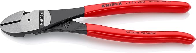 Knipex 09 02 240 SBA 9.5-Inch Ultra-High Leverage Lineman's Pliers & Tools 74 21 200, 8-Inch High Leverage Angled Diagonal Cutters