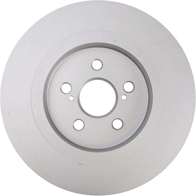 TRQ Rear Brake Rotor Set G Coated Solid Compatible with 2011-2017 Lexus CT200h
