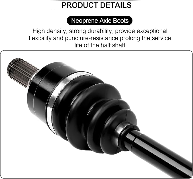 Rear Left Right CV Axles set for 2009 2010 2011 2012 2013 2014 For Yamaha Grizzly 550,2007-2013 For Yamaha Grizzly 700,2017-2021 For Yamaha Kodiak 700