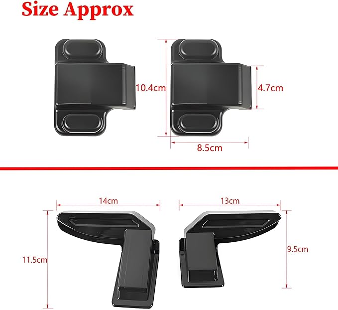 YOCTM 4-Pack Tailgate Screw Protection Trim + Rear Windshield Heating Wire Protective Cover Compatible with Suzuki Jimny 2019 2020 2021 2022 2023 2024 2025 JB64 JB74W Black 3 Door 5 Door Accessories