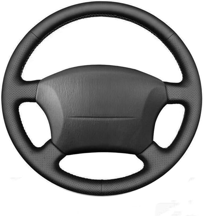 Loncky Leather Steering Wheel Cover for Toyota 4Runner 2003-2009 / Tacoma 2005-2011 /Tundra 2003-2006 /Sienna 2004-2010/Highlander 2004-2007 /Sequoia 2003-2007 /Camry 2005 2006 /Land Cruiser 2003-2007