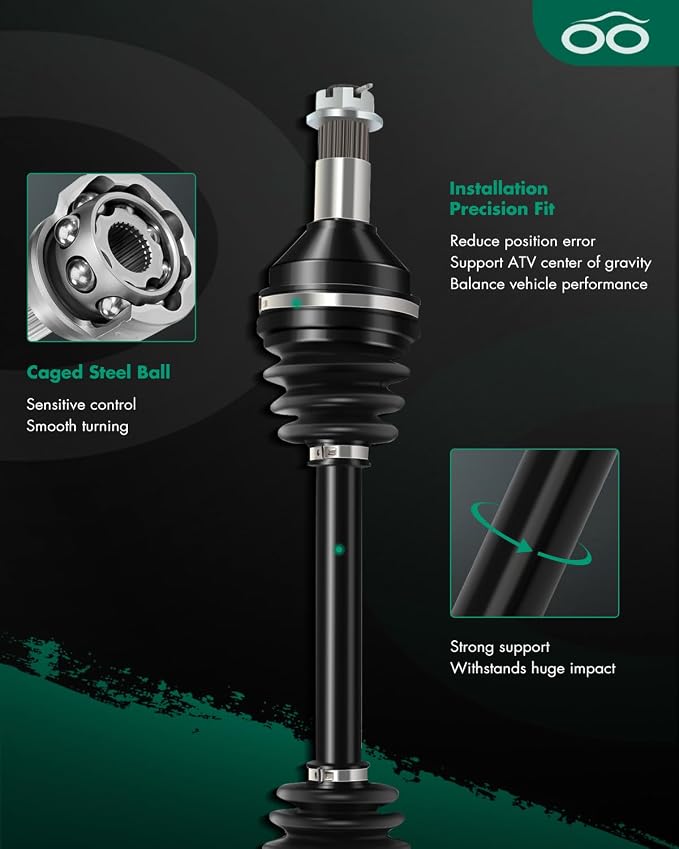 SCITOO 2502-349 1502-955 2502-349 1502-955 Rear Left Right CV Axle for Arctic Cat for Textron Off Road Wildcat Trail 700