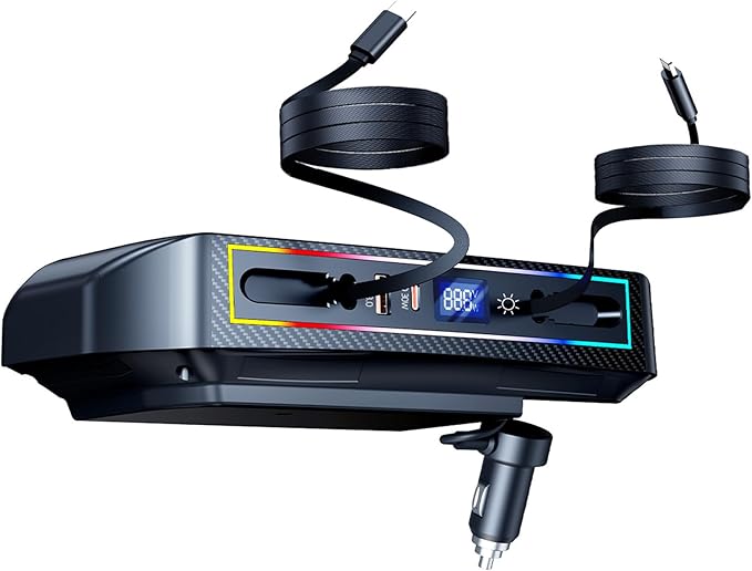 Car Charger USB Hub with RGB Light for RAM Truck