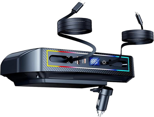 Car Charger USB Hub with RGB Light for RAM Truck