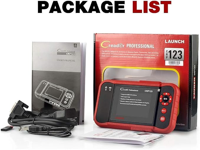 2026 Launch CRP123 V2.0 OBD2 Scanner, Engine, ABS, SRS, Transmission Code Reader Car Diagnostic Scan Tool, Full OBDII Modes Automotive Scanner, Live Data Stream Graph, Lifetime Free Update
